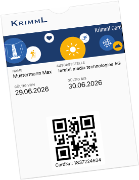 Krimmler G&auml;stekarte